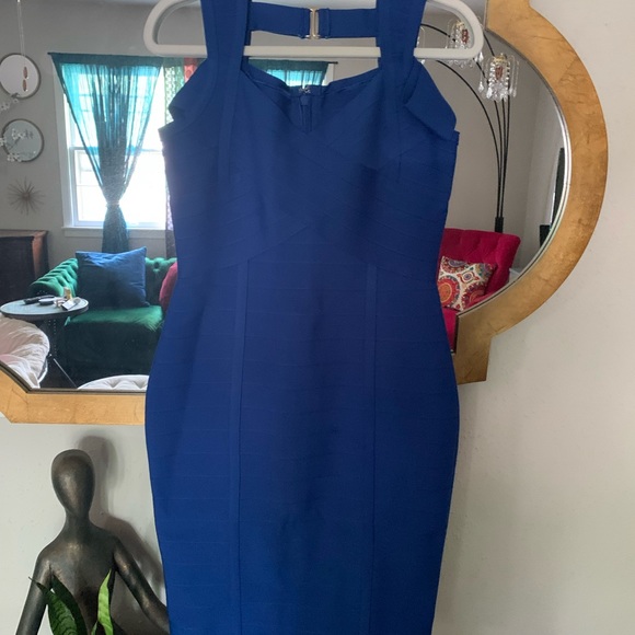 Super sexy, classy Royal Blue BODYCON dress😍NWOT - Picture 3 of 5